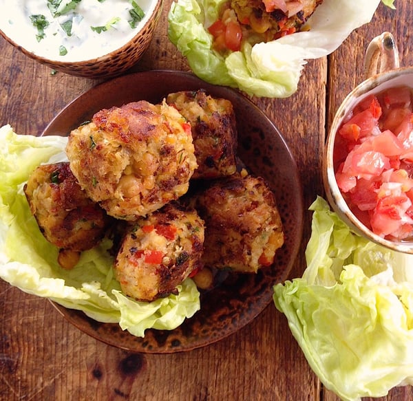 Chickpea bunnuce burgers