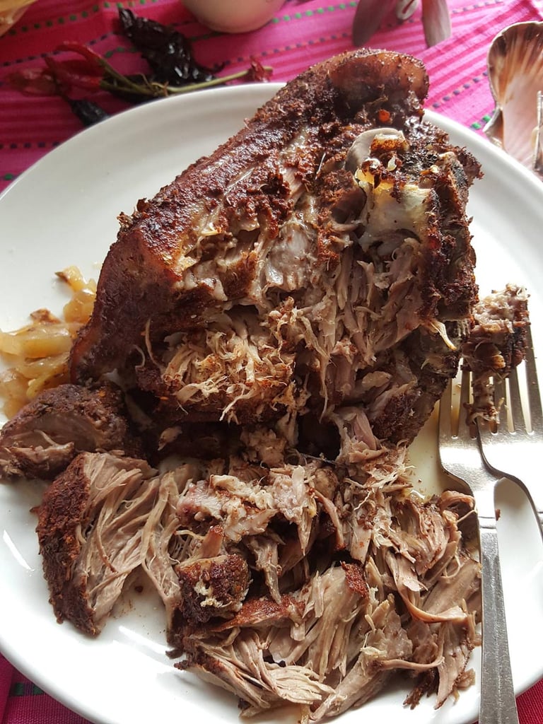 Pulled pork and avocaod cream