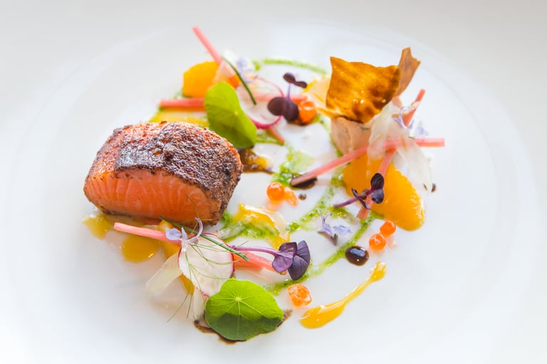 Winning Ora King salmon dish 2016