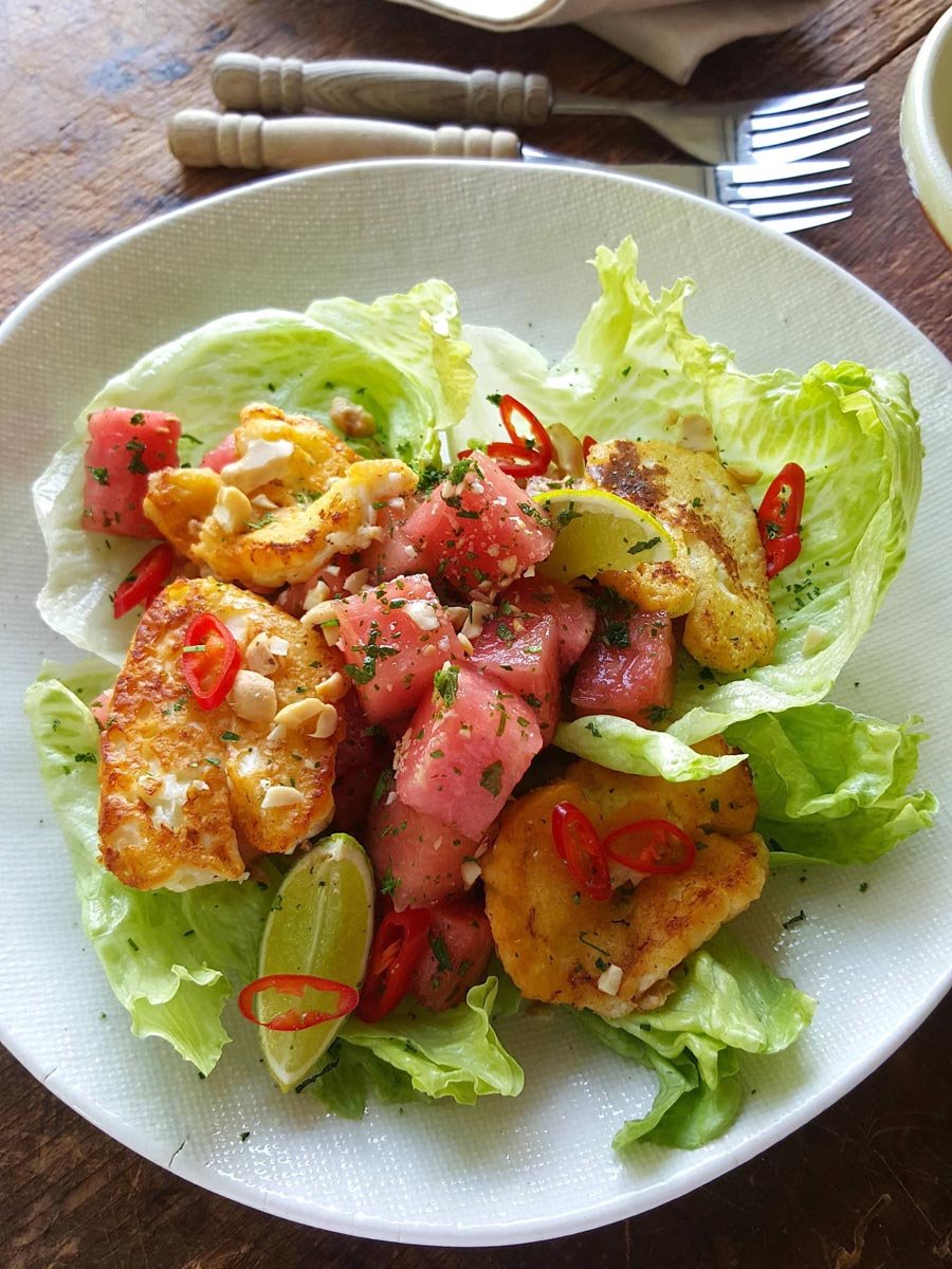 haloumi melon salad 1