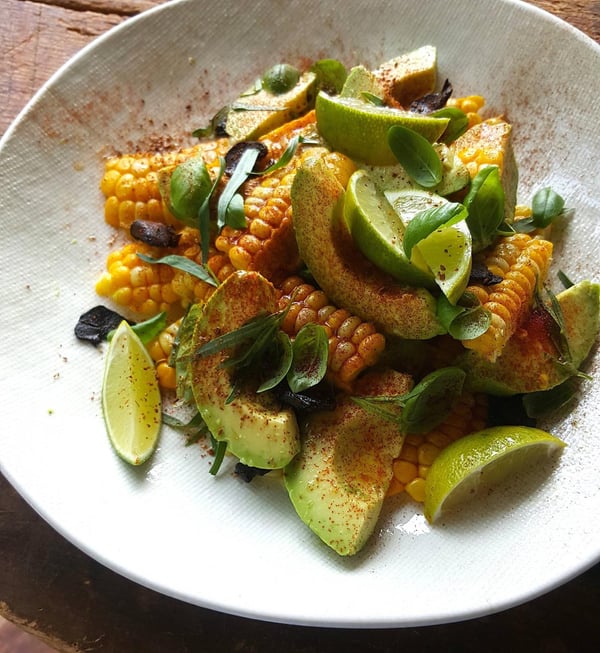 Corn & avocado salad 1