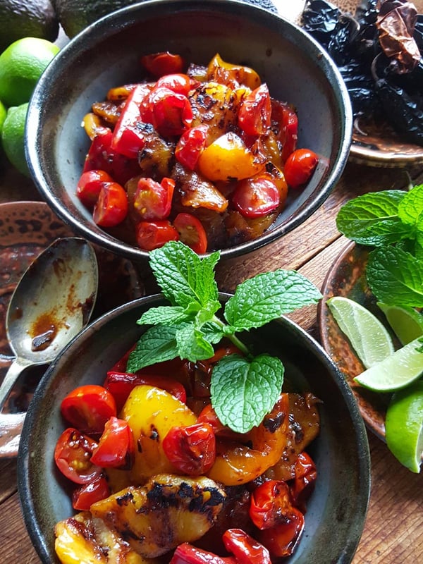 Pineapple pepper salad 1