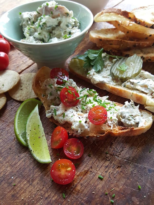 Smoked fish & capers