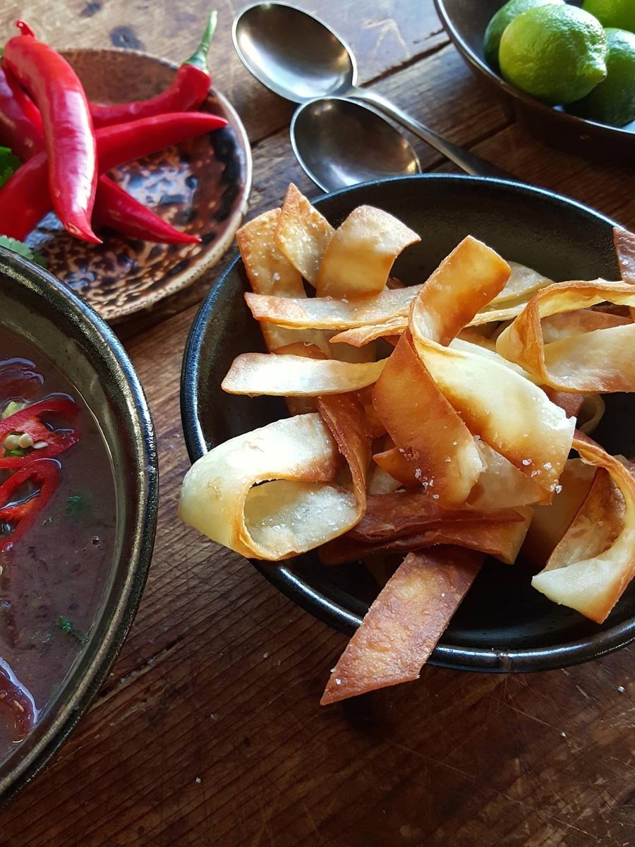 Fried tortilla strips