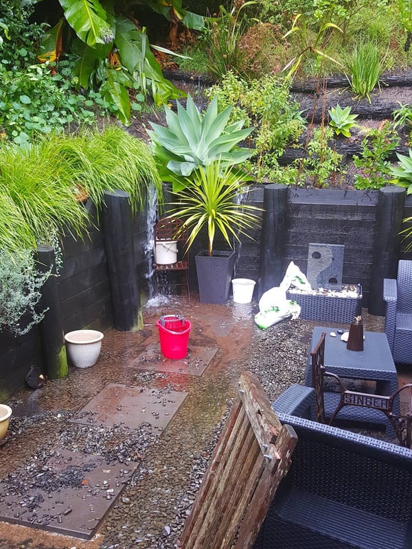 After the rain had stopped