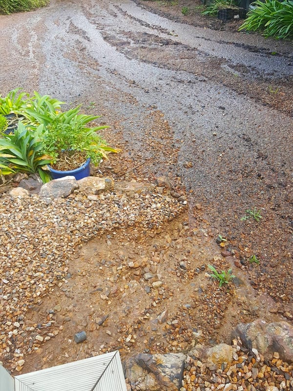 Driveway gone