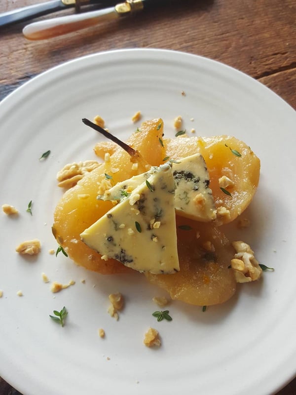 Pears & blue cheese