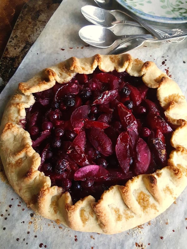 Plum & blueberry tart 8