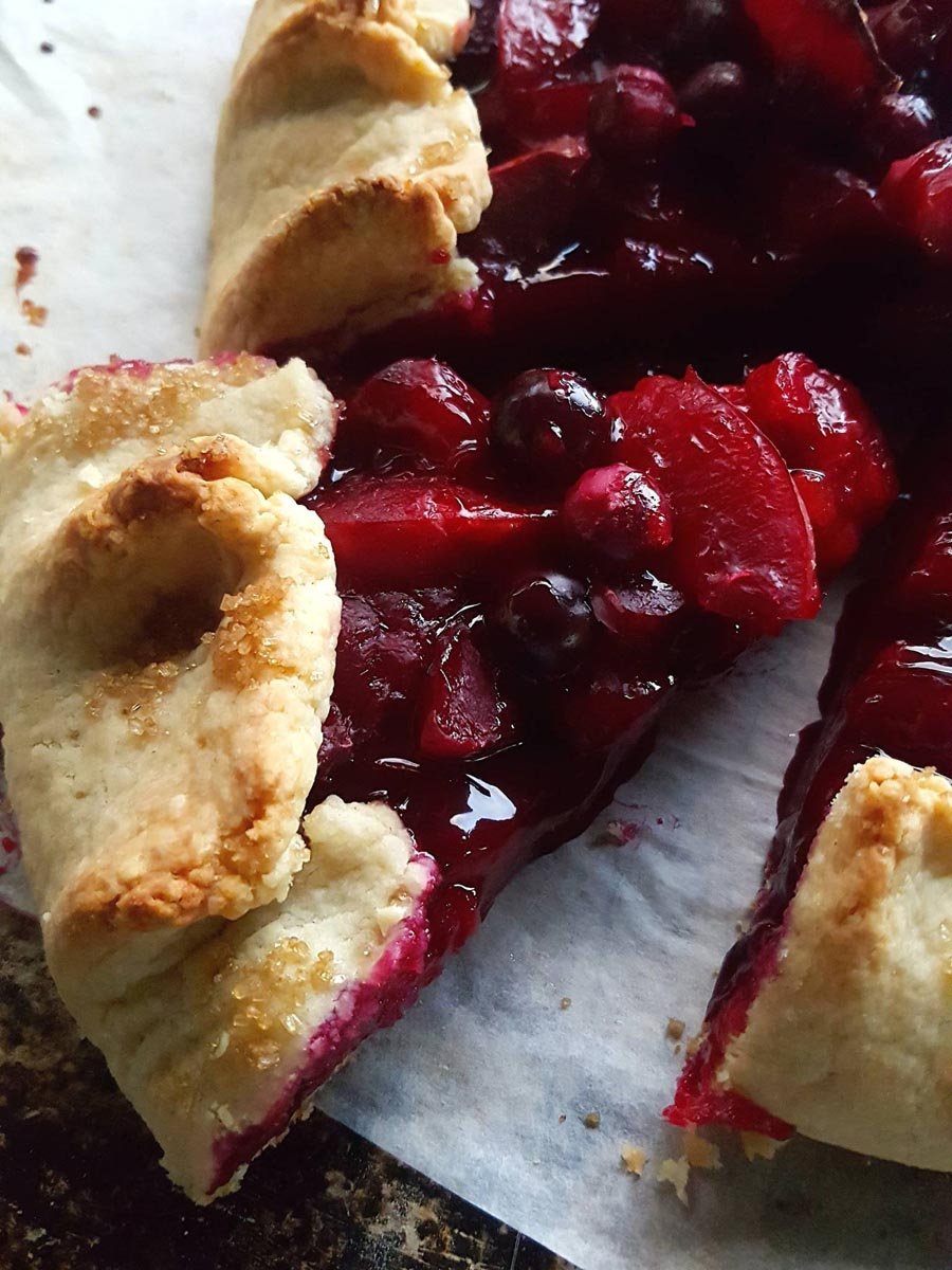 Plum & blueberry tart 8