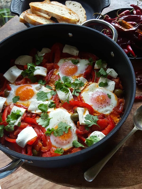 Tunisian eggs with extras 4