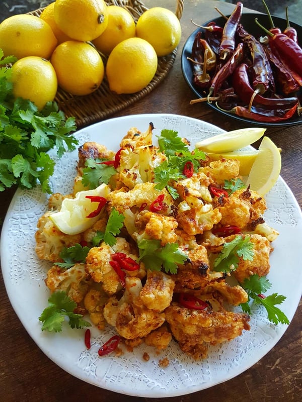 Cauliflower with Spicy Peanut Saucer