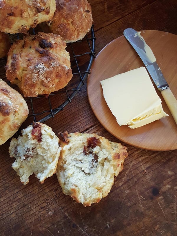 Buttermilk & date scones