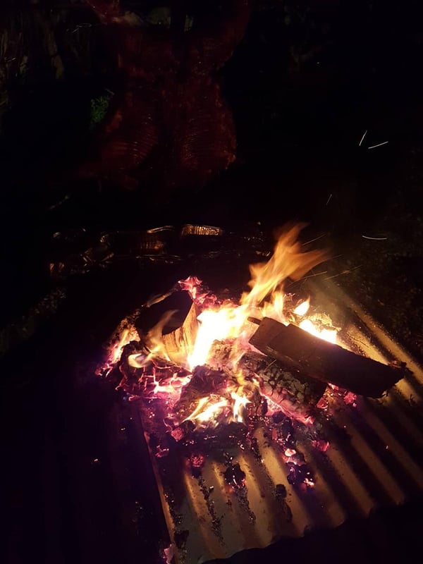 Pig on a spit