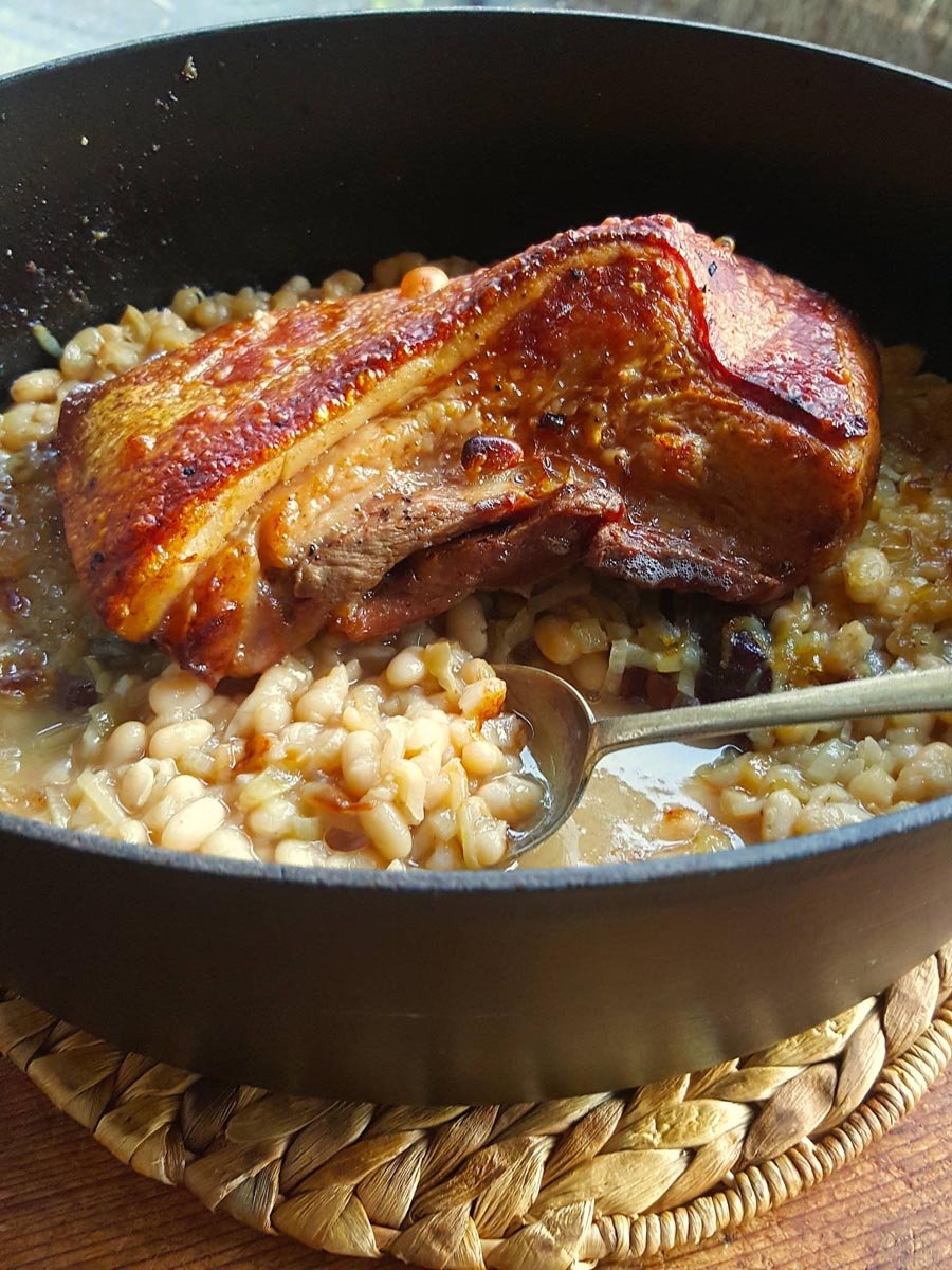 Pork belly & beans 4