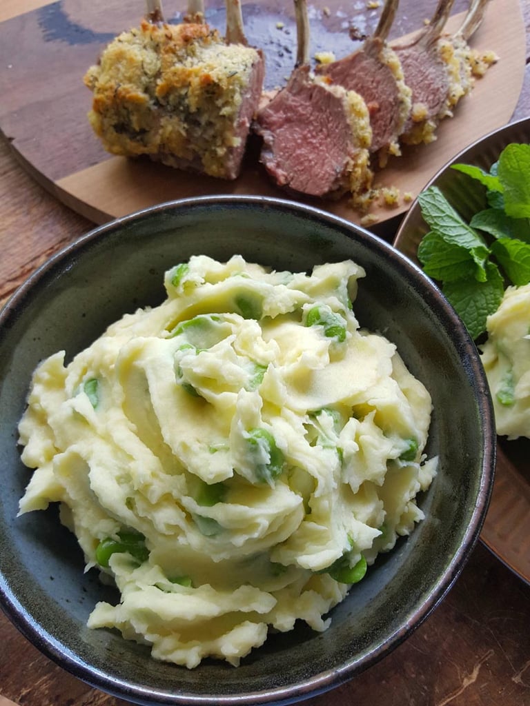 Broad bean & potato mash