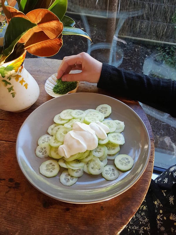 Cucumber Salad|Pep up a cucumber salad