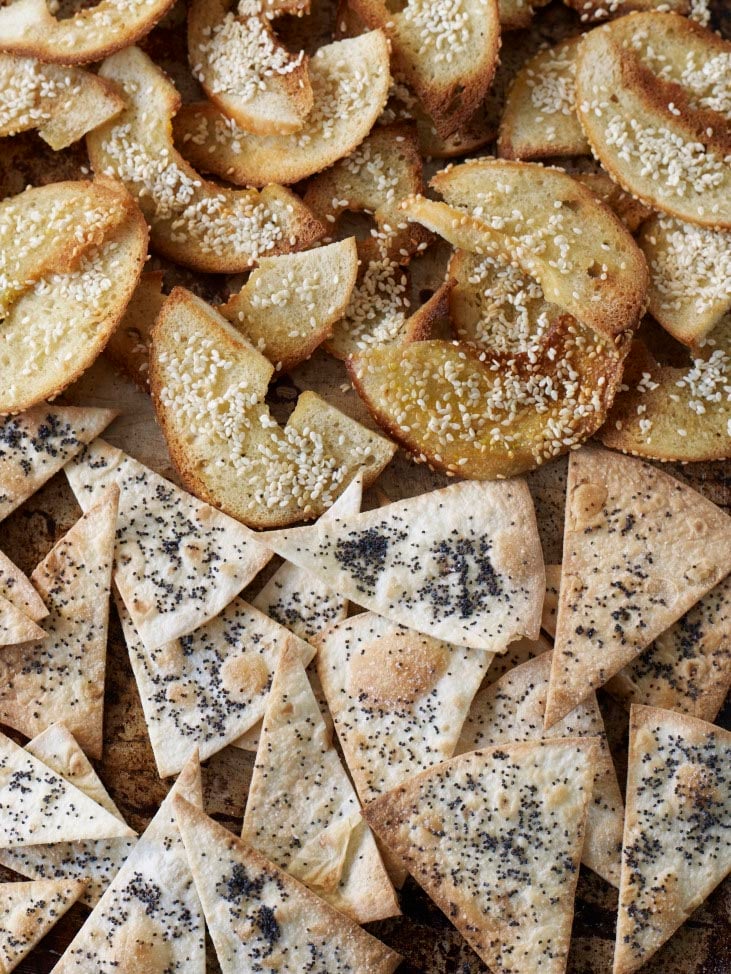 Baked tortilla crisps