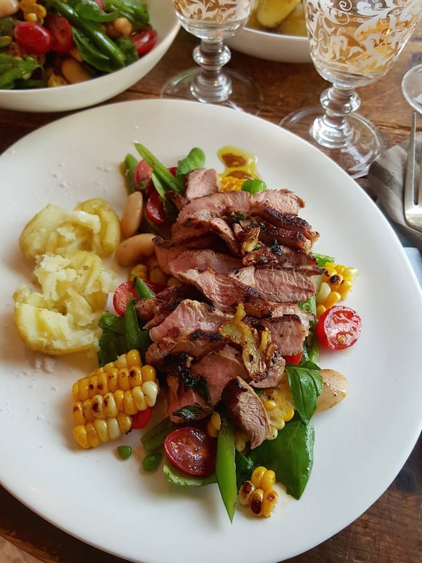 Lamb Steak & Summer vege