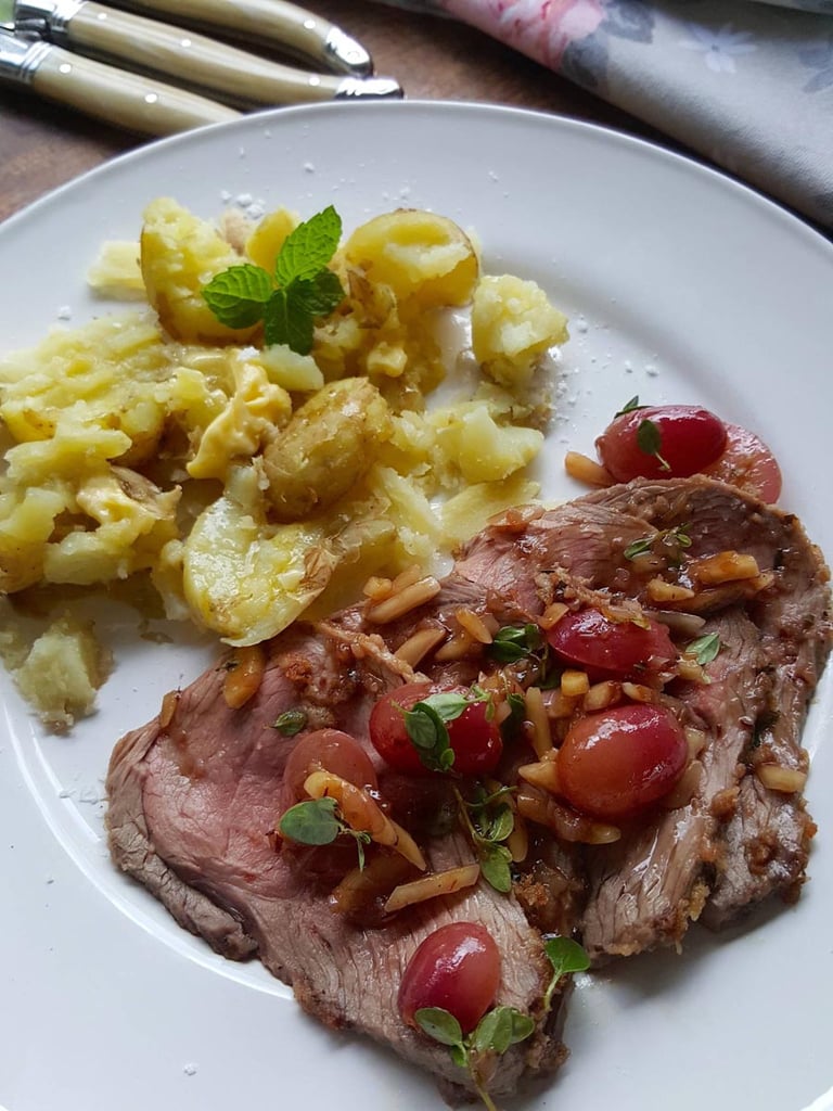 Roast lamb with Lemon & Rosemary Crust Hero