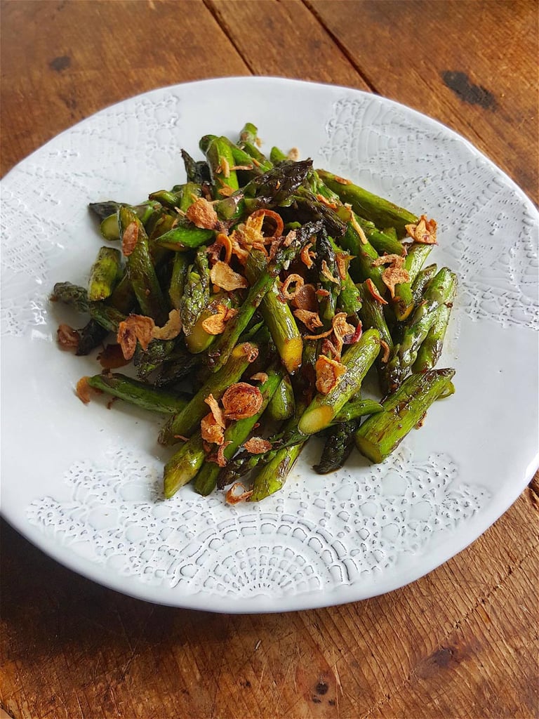 Asparagus with Crispy Shallots 1