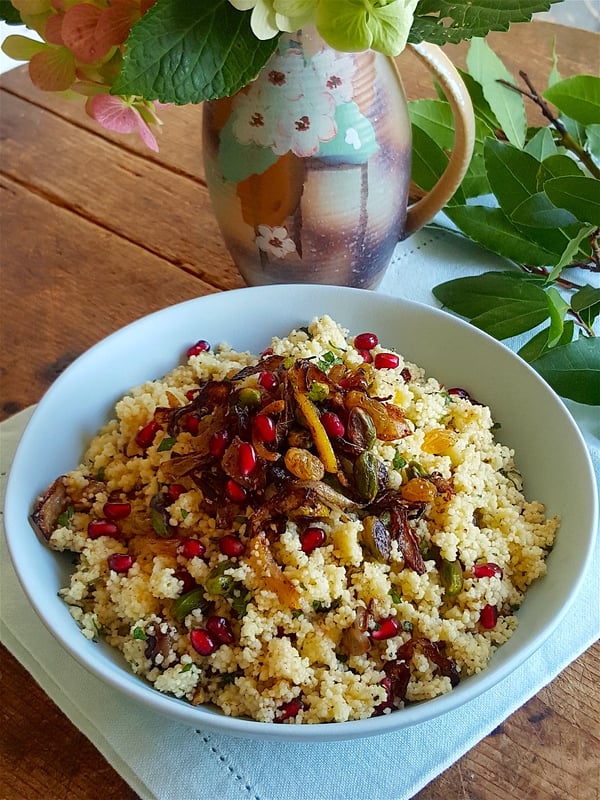 Couscous with Crispy Onion