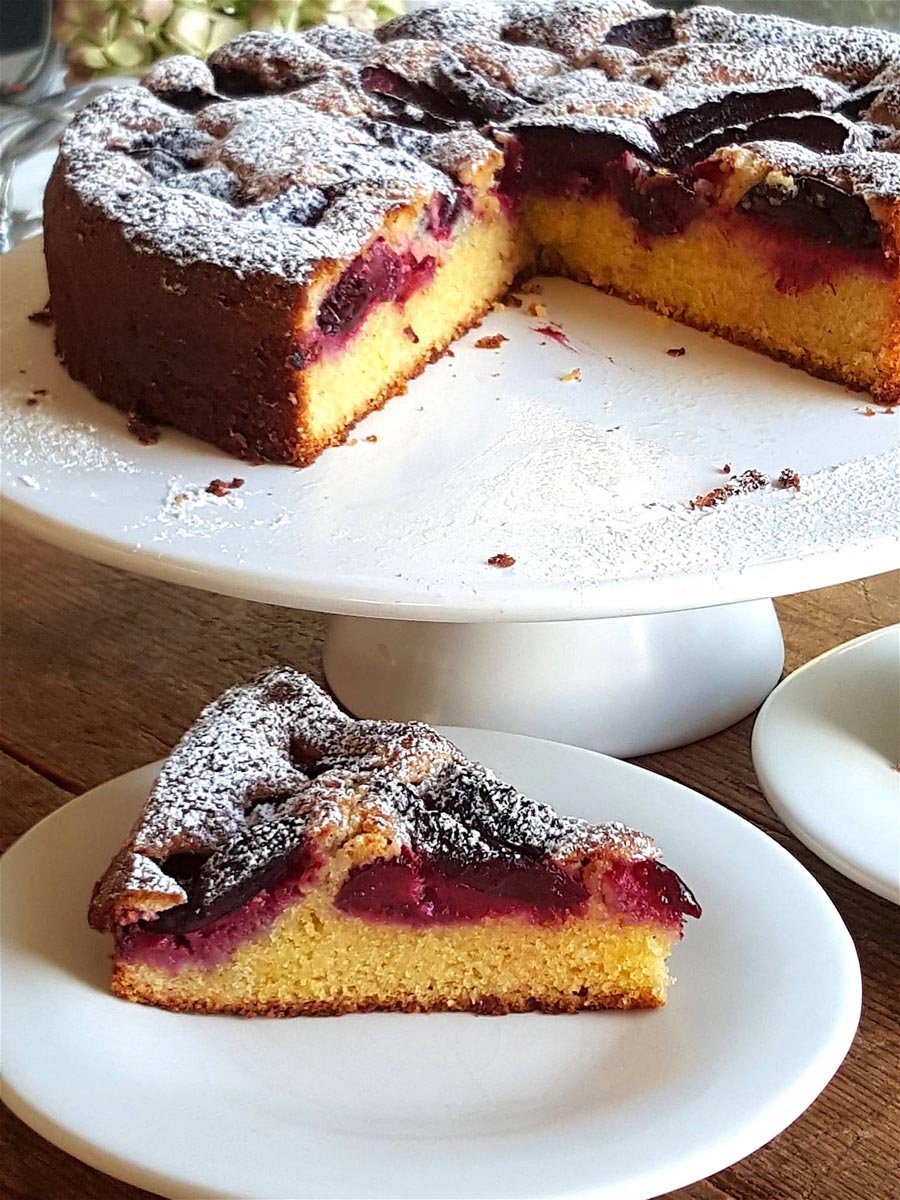 Plum & Almond Cake