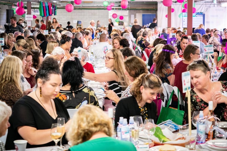 A charity feast for 300