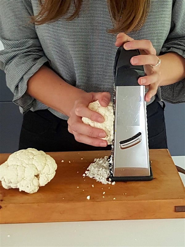 Grating cauliflower