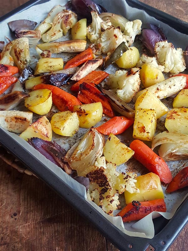 Traybake of winter vegetables|Traybake of winter vegetables|Traybake of winter vegetables