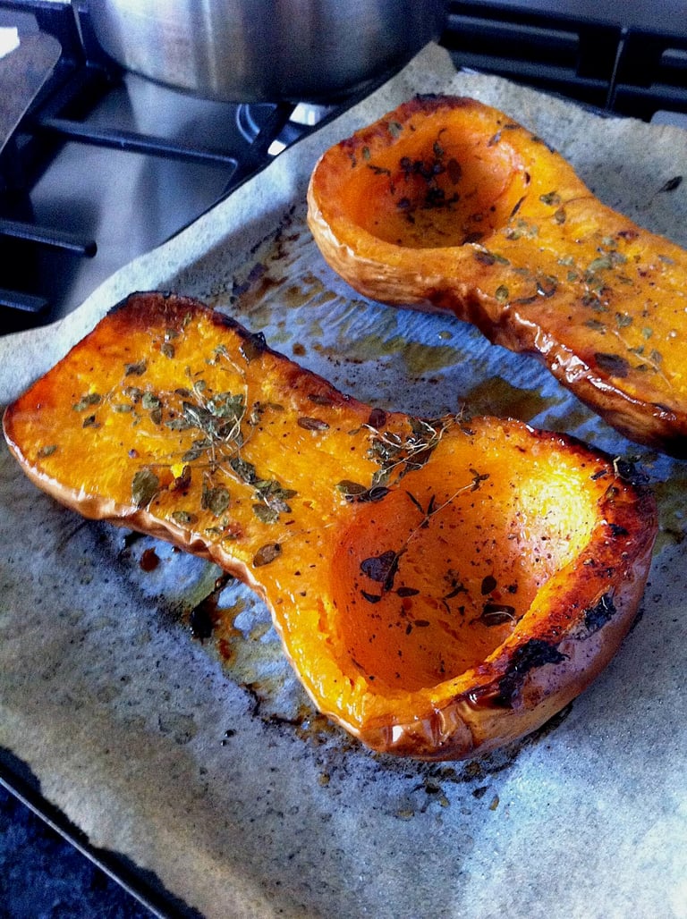 Baked Butternut with Thyme