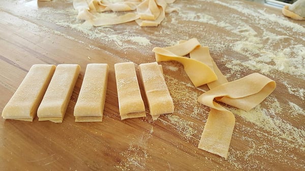 Pappardelle noodles