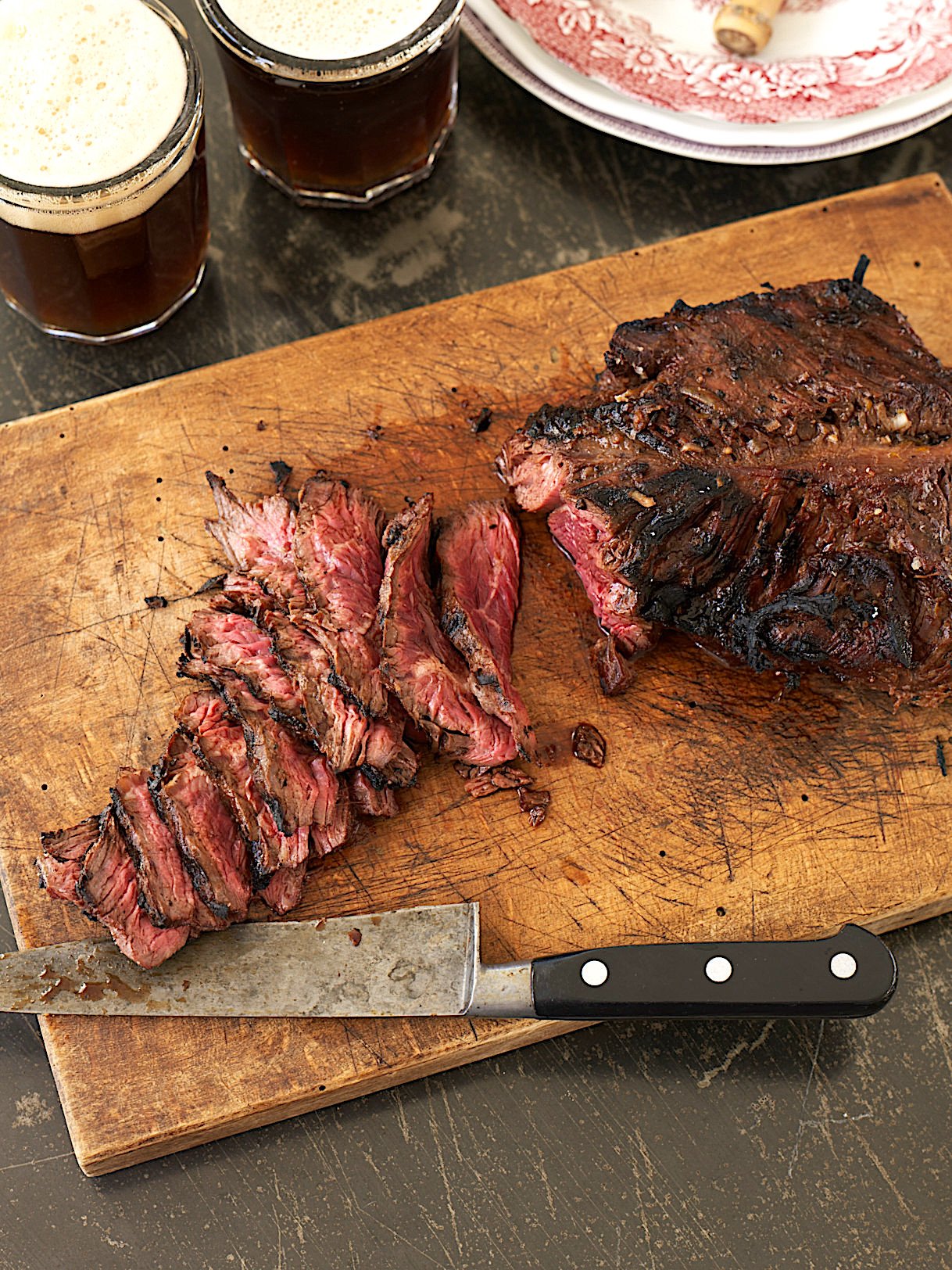 Skirt Steak in beer marinade