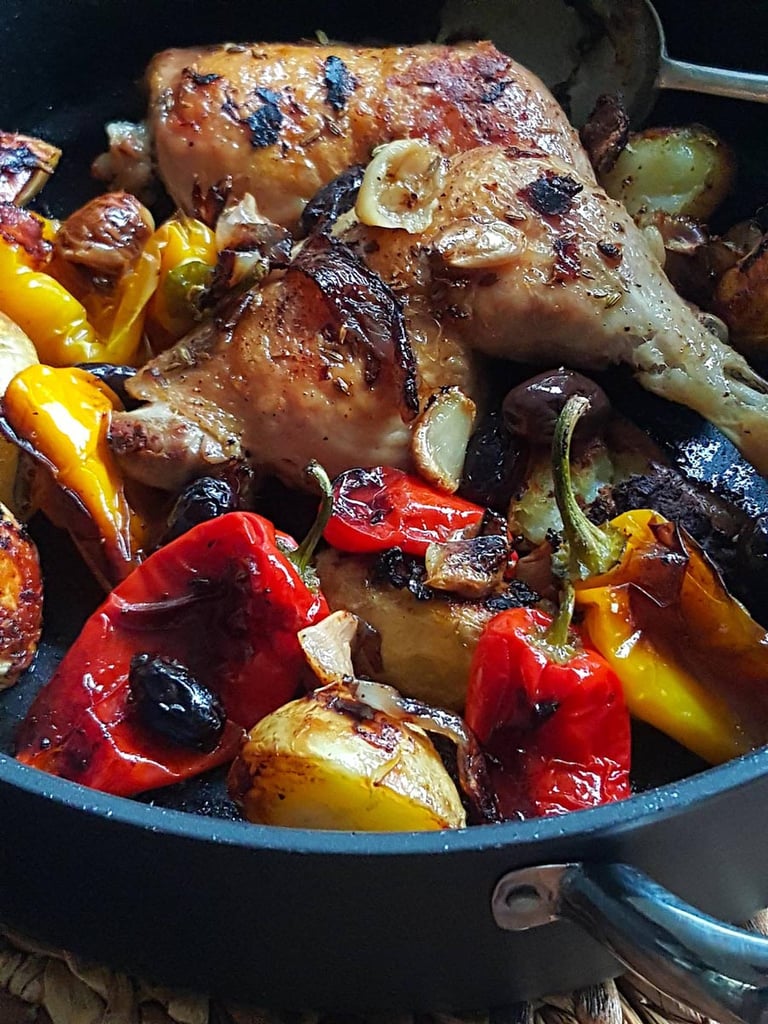 Scrumptious Baked Chicken with Peppers