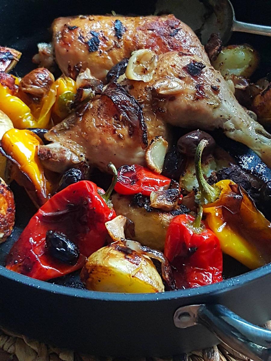 Scrumptious Baked Chicken with Peppers