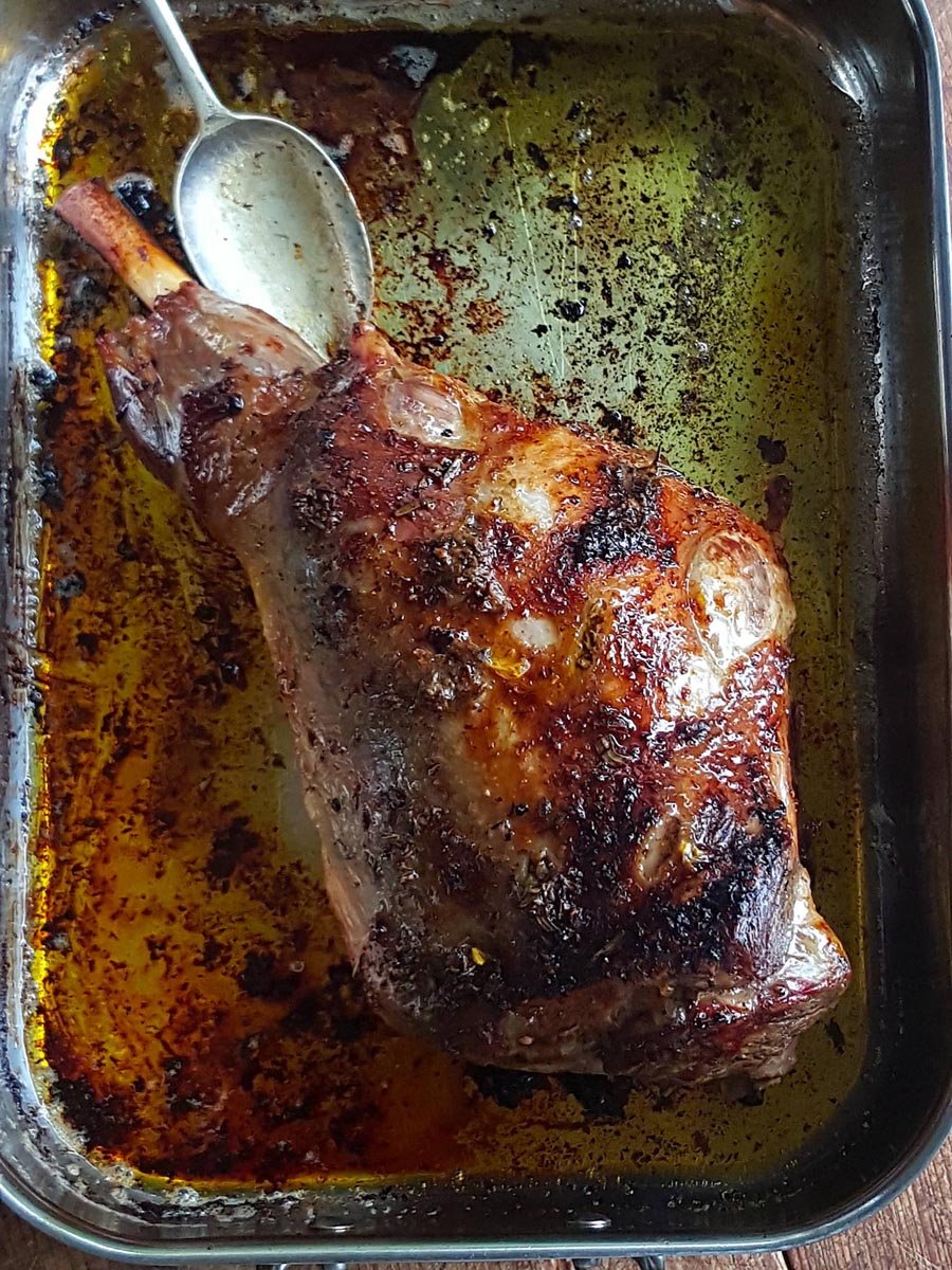 Roast Lamb with Orange & Thyme