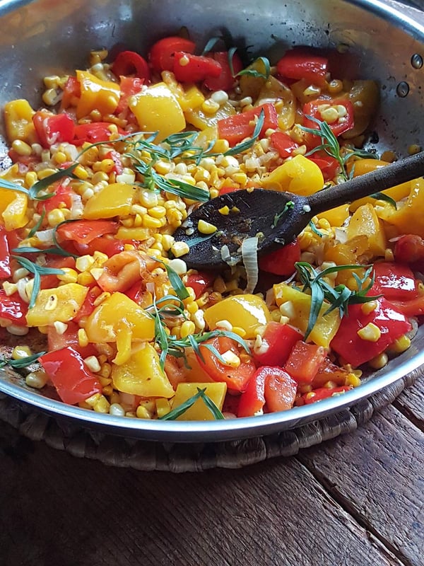 Summer Vegetagbles in the Pan|Summer Vegetagbles in the Pan