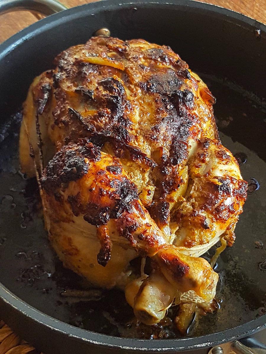 Kaffir lime leaves flavour chicken breasts
