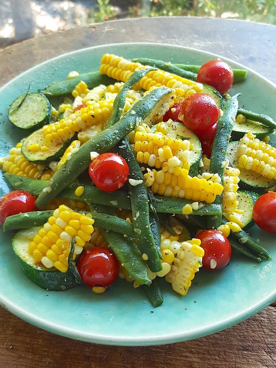 Zucchin i Bean Corn Tumble