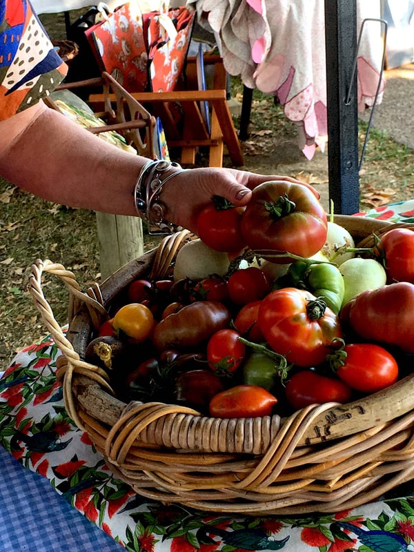 Tomatoes at the market