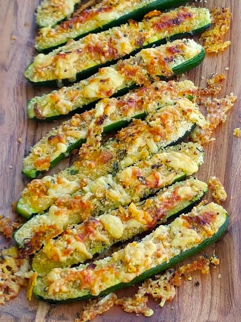 Golden Cheesy Zucchini
