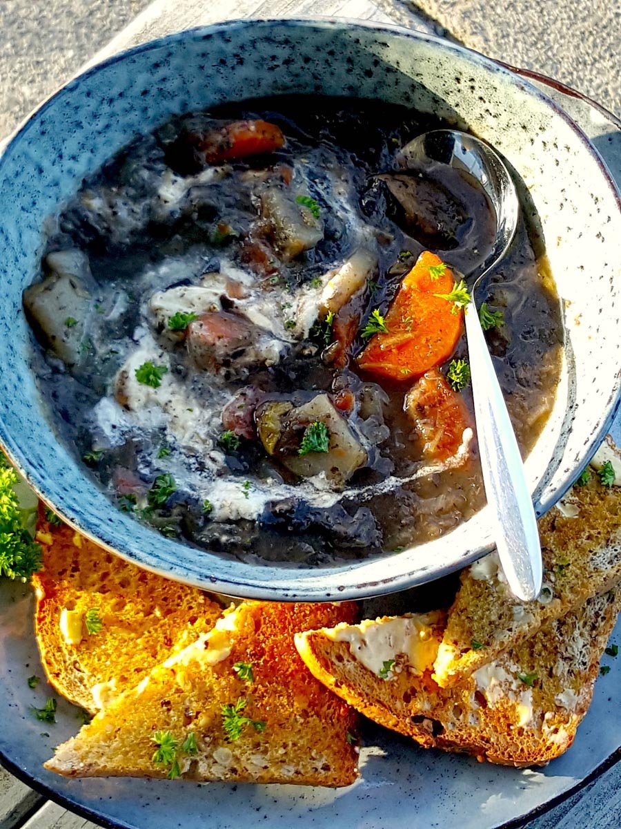 Chunky Mushroom & Leek Soup