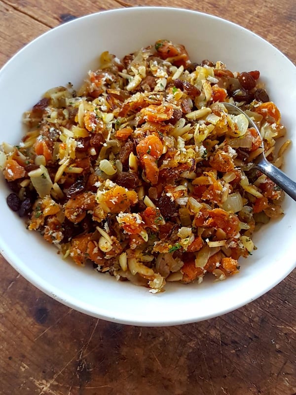 Chicken Breasts with Apricot & Almond Stuffing