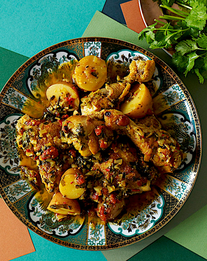 Chicken & Potatoes with Cardamom & Ginger