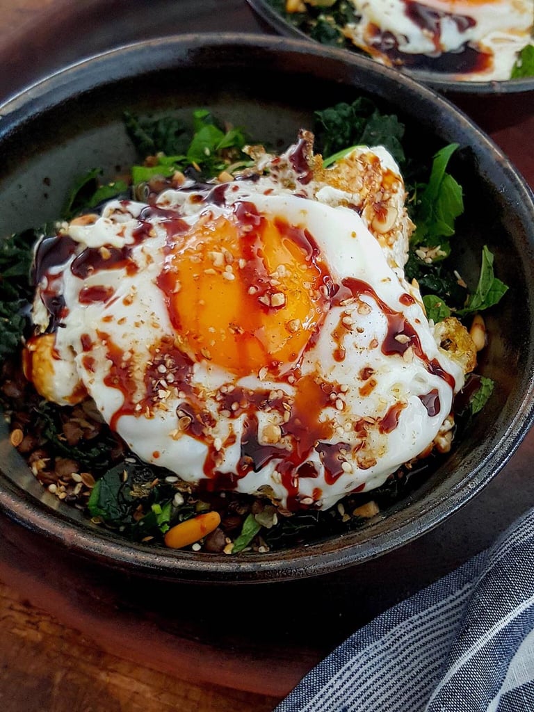 Lentils & Cavolo Nero with Spiced Yoghurt