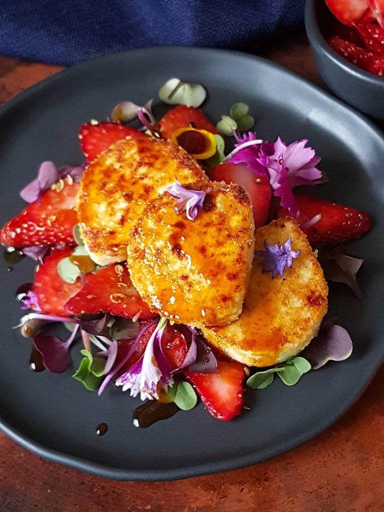 Goat's Cheese with Strawberries