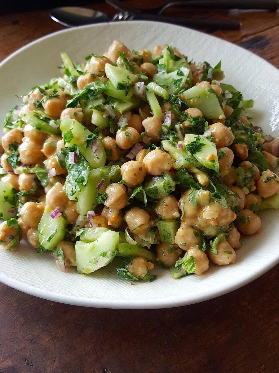 Chickpea & Cucumber Salad