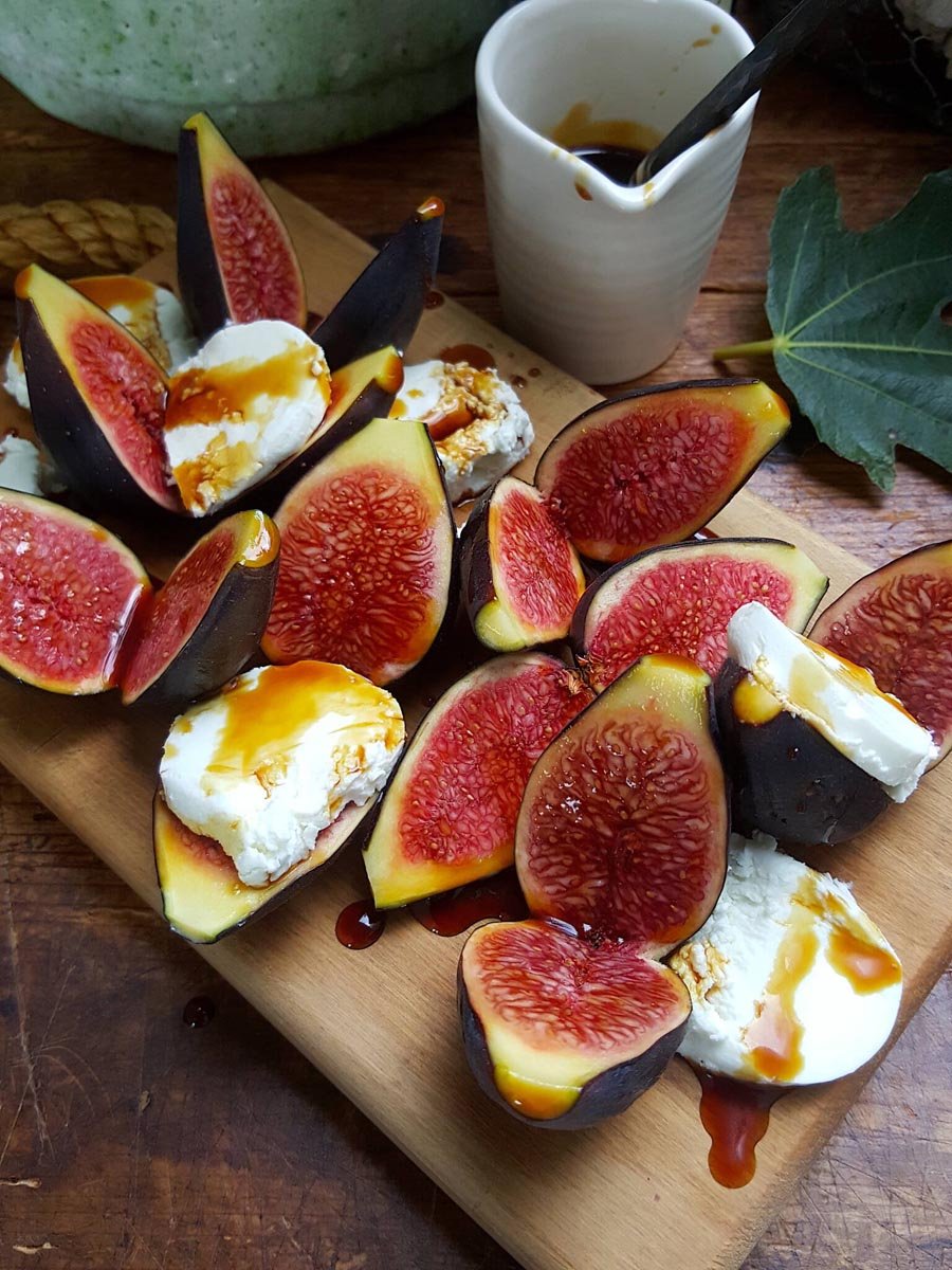 Figs with Goats' Cheese & Vincotto
