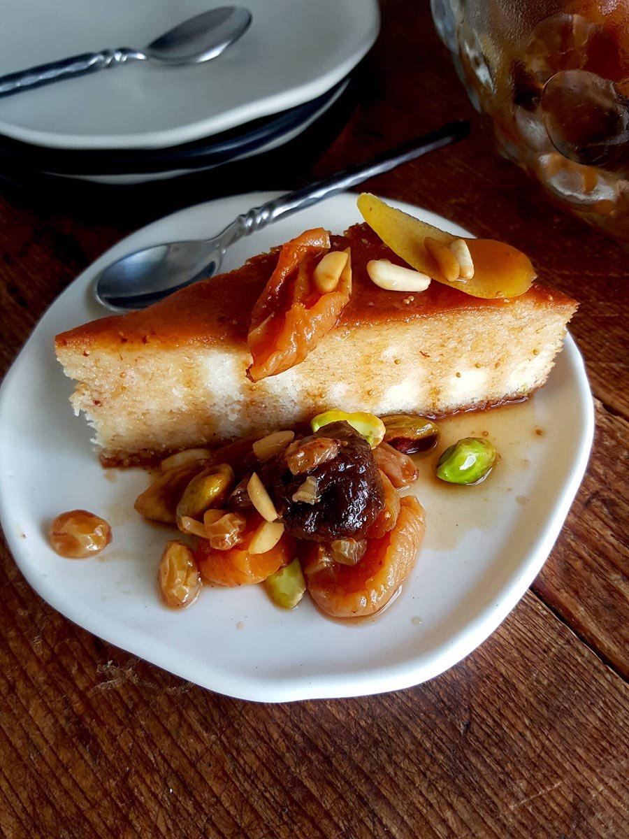 Yoghurt & Lemon Cake with Khoshaf