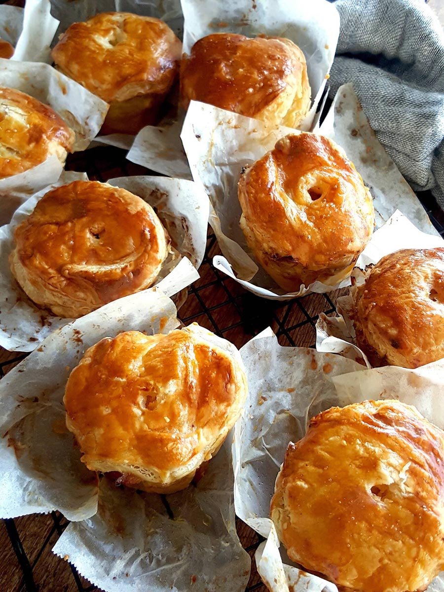 Chicken, Leek & Bacon Pies