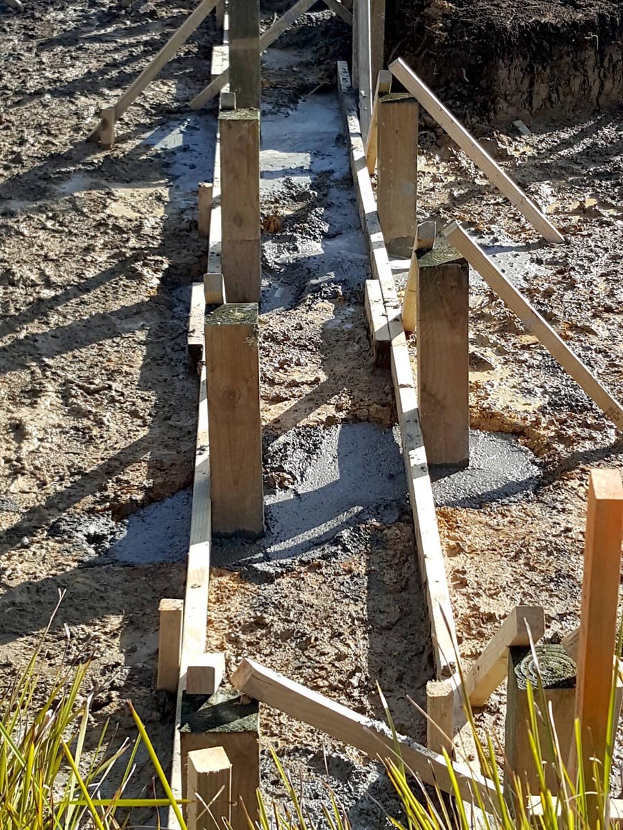 My Housette! Concrete drying out.